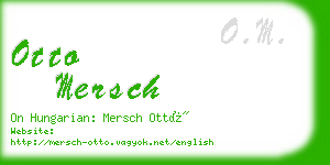 otto mersch business card